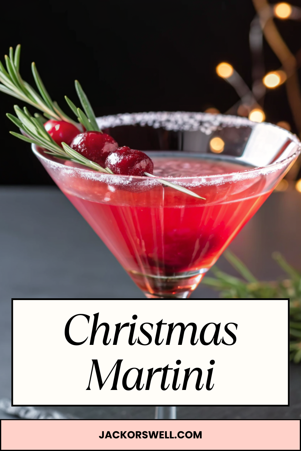 Christmas Martini – Festive, Crisp & Sparkling with Holiday Flavor