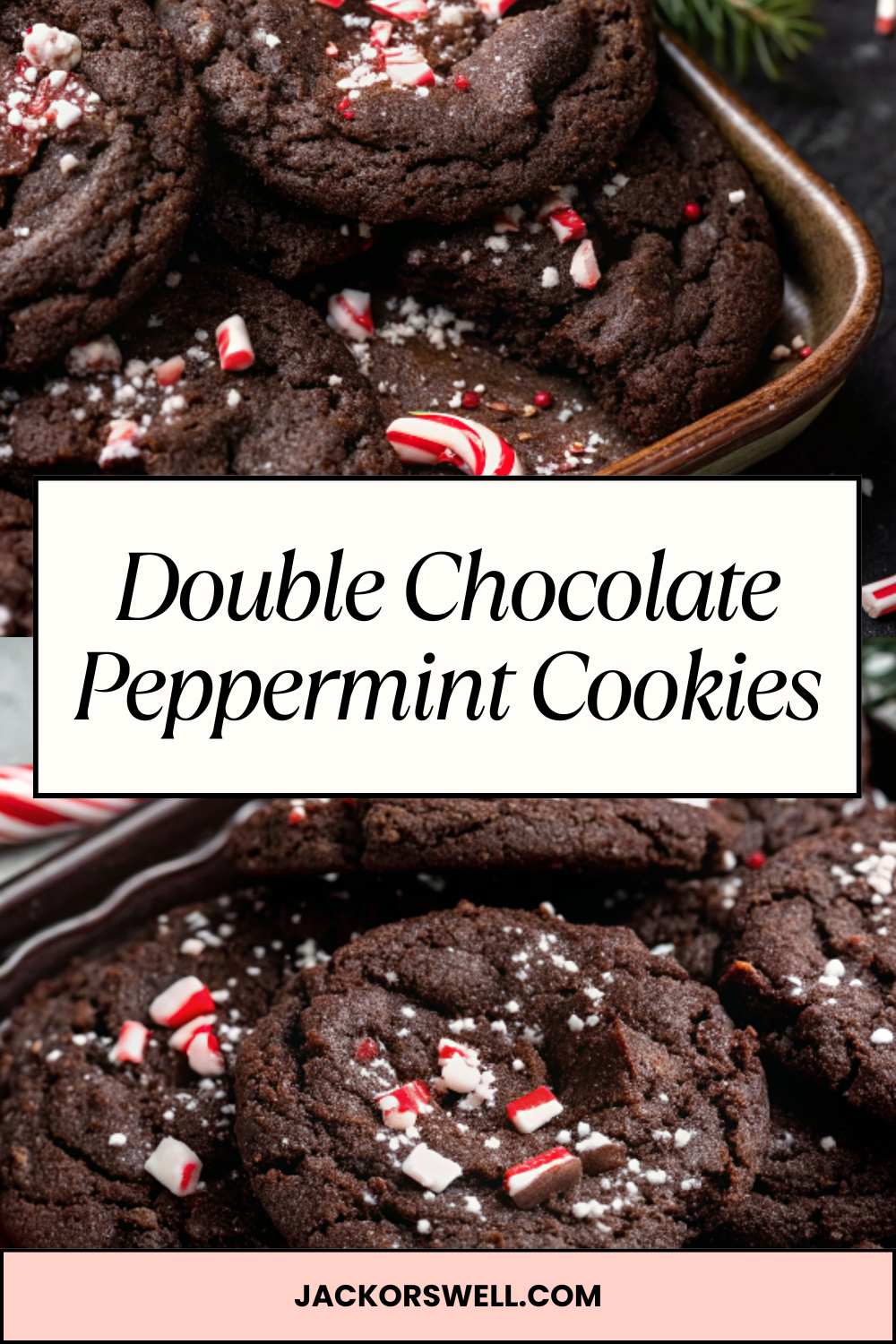 Double Chocolate Peppermint Cookies – Rich, Fudgy & Filled With Cool Mint Crunch