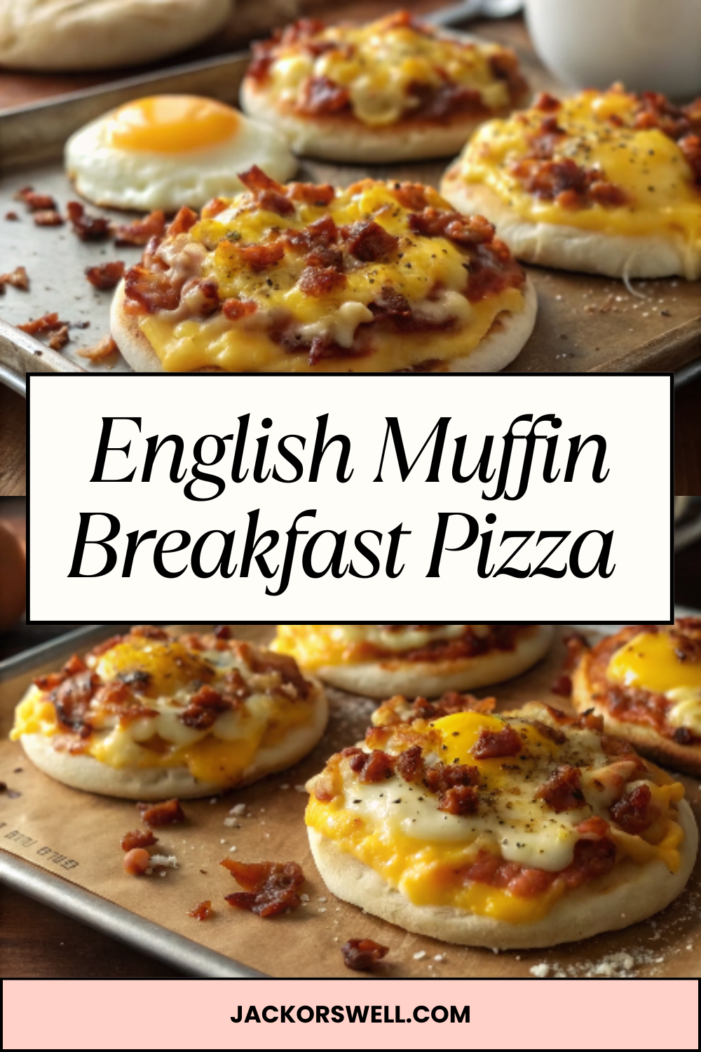 English Muffin Breakfast Pizza – Savory, Cheesy & Perfect for Mornings on the Go