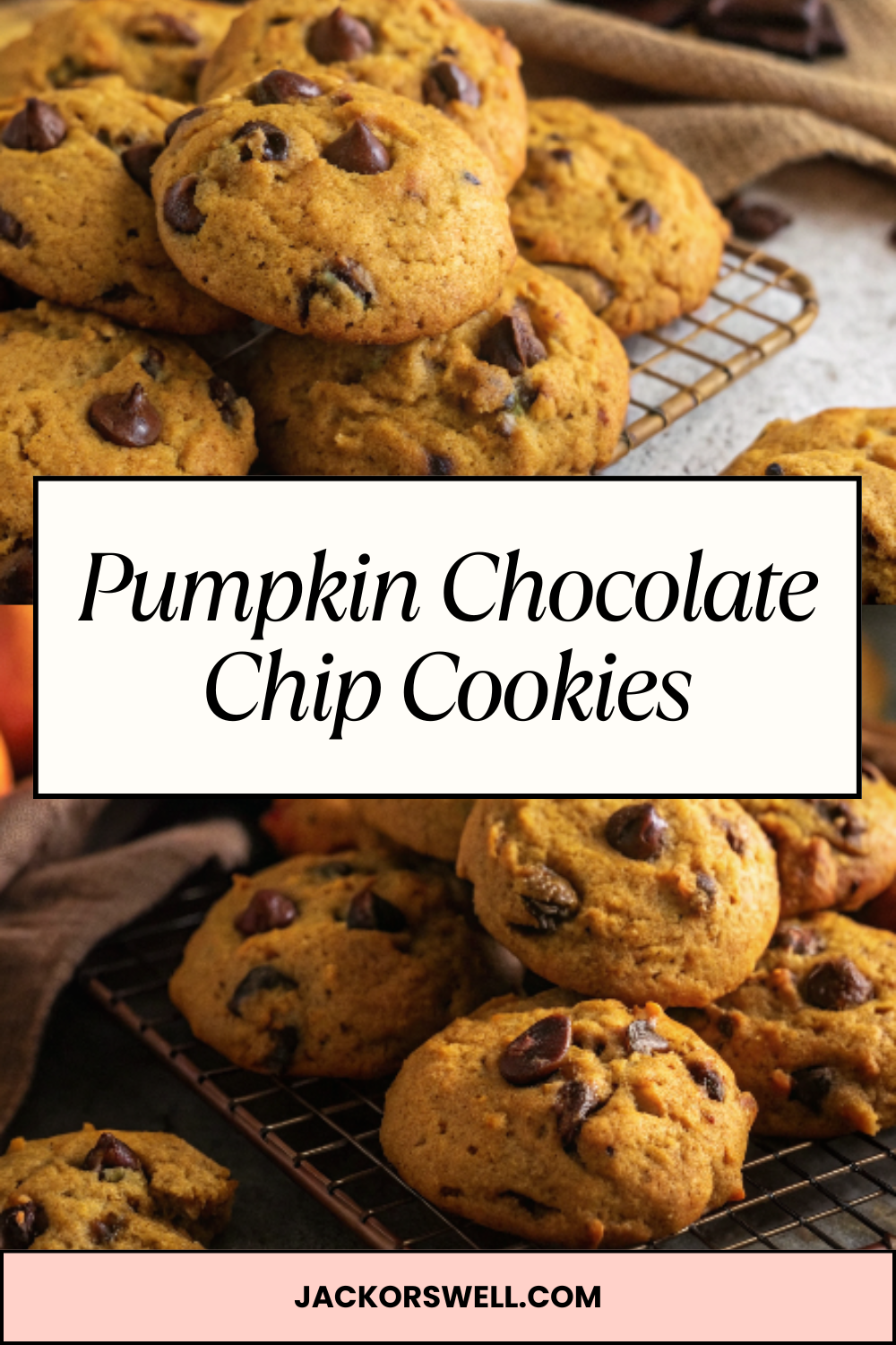 Pumpkin Chocolate Chip Cookies – Soft, Chewy & Filled With Warm Fall Flavor
