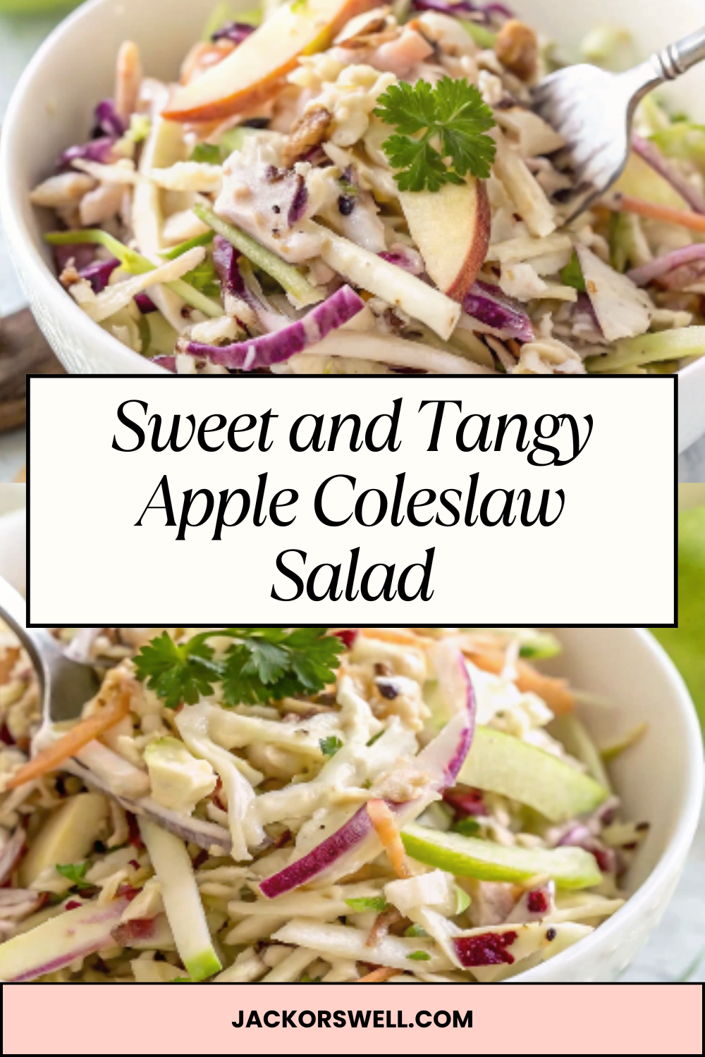 Sweet and Tangy Apple Coleslaw Salad – Crisp, Creamy & Bursting with Fresh Flavor