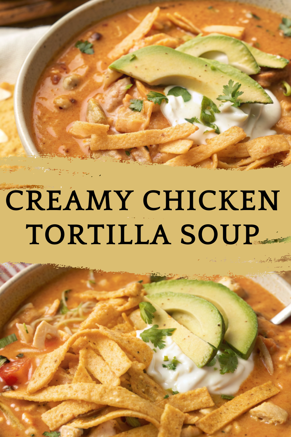 Creamy Chicken Tortilla Soup – A rich, comforting southwest-style bowl with tender chicken and zesty flavor