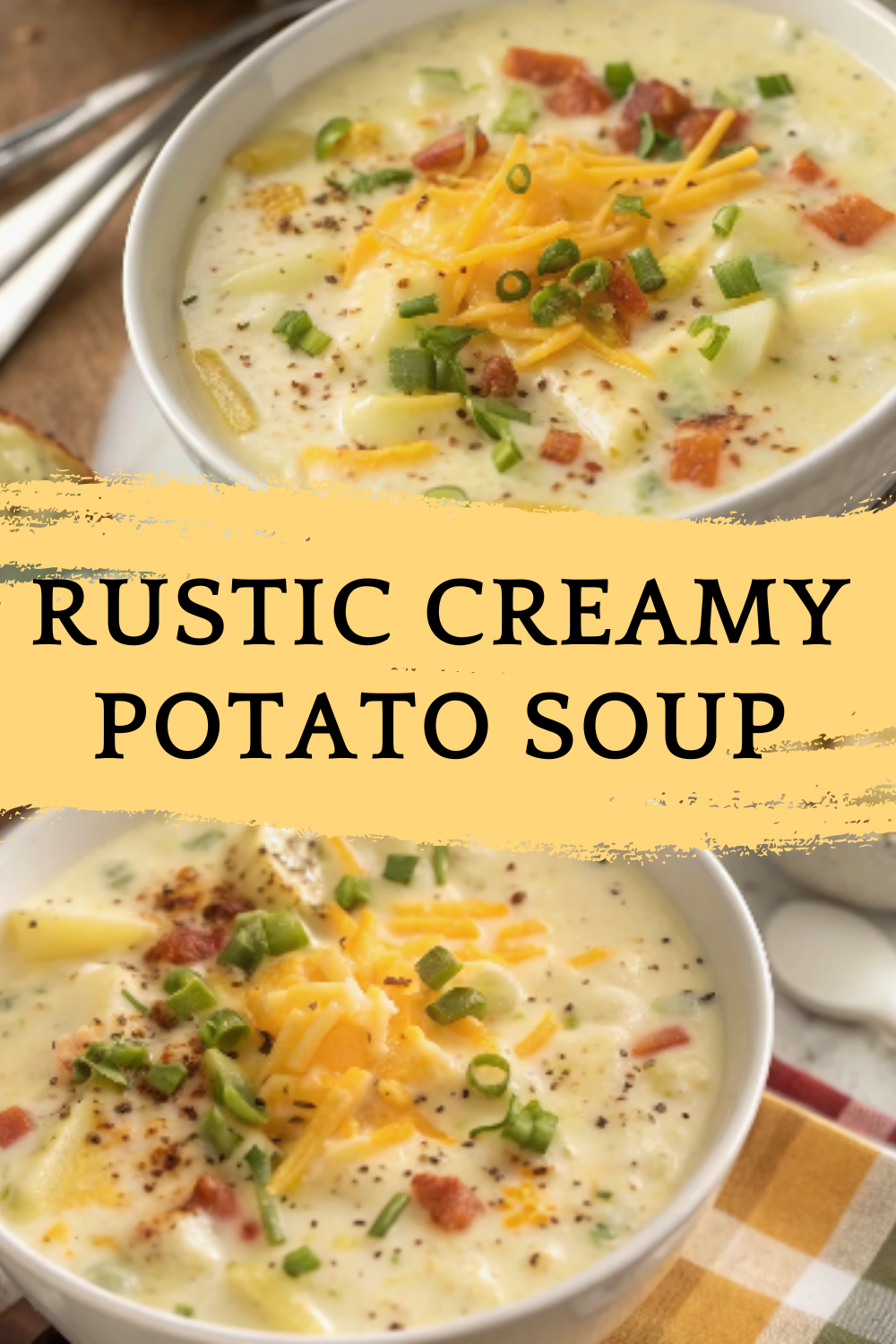 Rustic Creamy Potato Soup – A cozy, velvety bowl of classic comfort