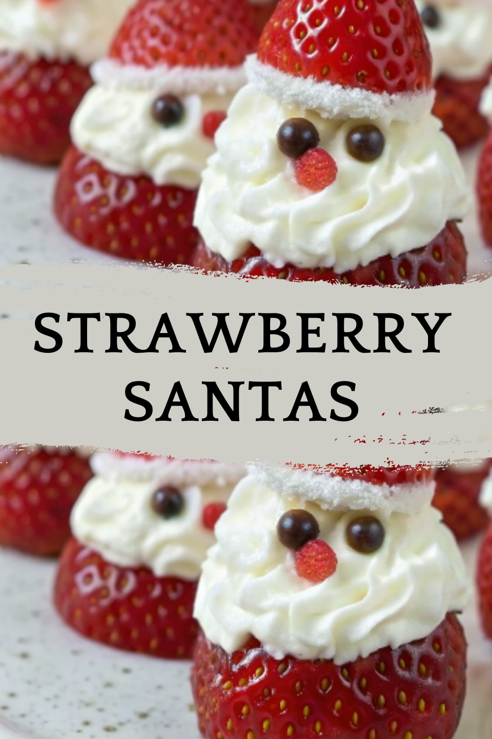 Strawberry Santas – Cute, festive berry treats filled with sweet fluffy cream