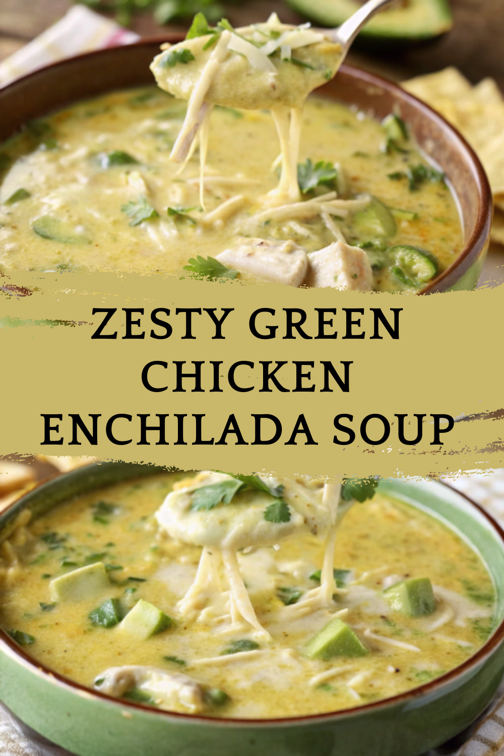 Zesty Green Chicken Enchilada Soup – A bright, creamy bowl inspired by your favorite green enchiladas